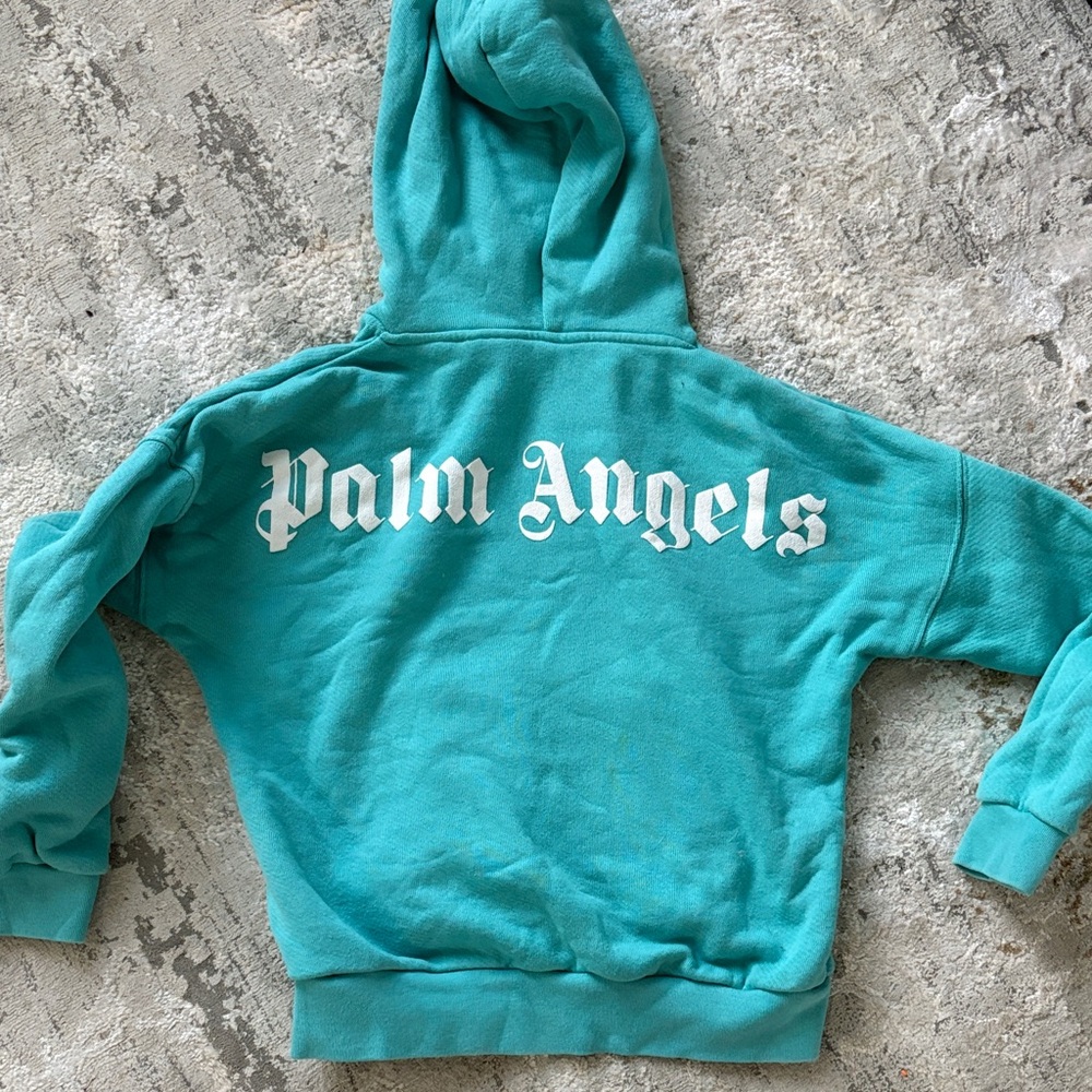 Palm Angels Turquoise Hoodie